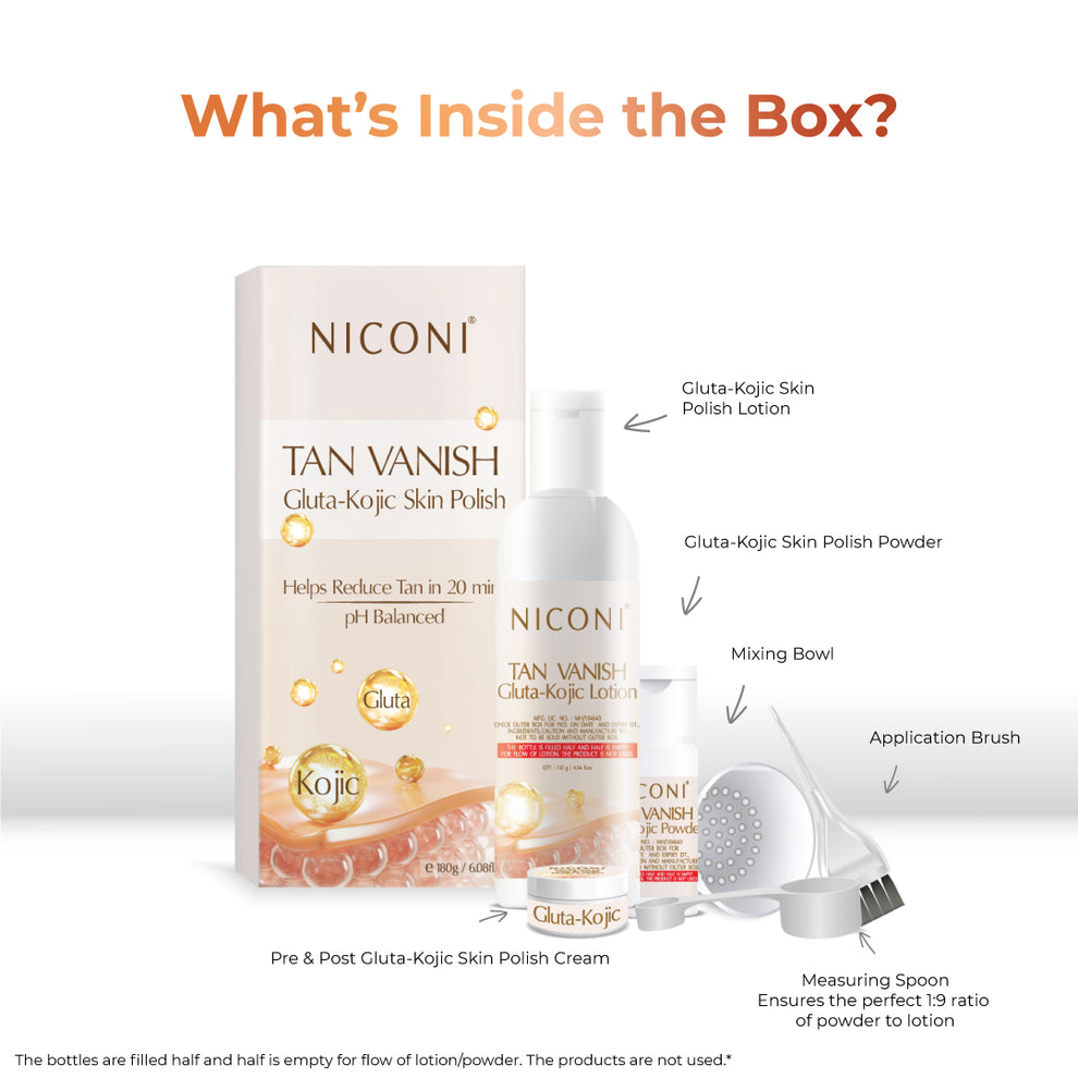 Niconi Tan Vanish Gluta-Kojic Skin Polish 180g (₹80 per use)
