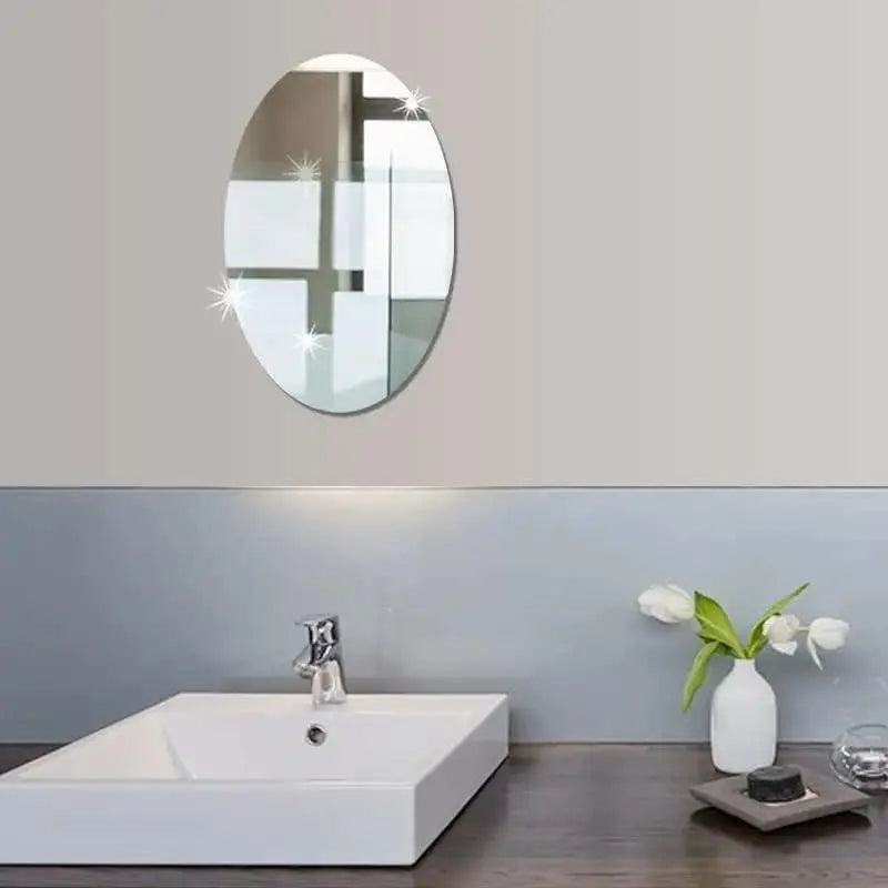 Flexible Oval Mirror Sticker