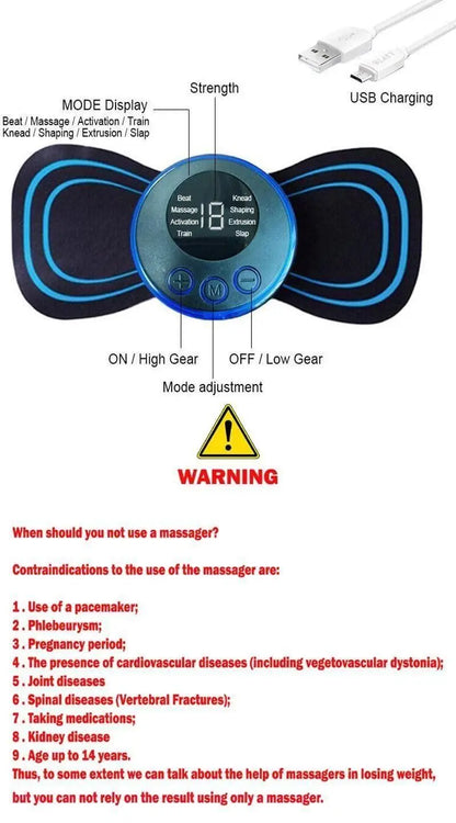 Butterfly Mini Massager for Pain Relief
