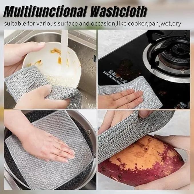Double Layered Steel Dishwasher Cloth