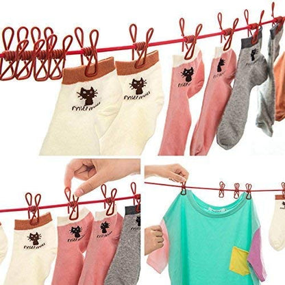 Clothes Drying Rope With Clip