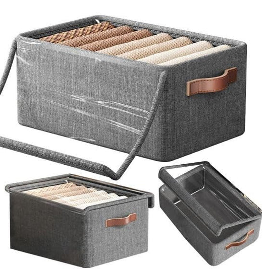 Folding Storage Box With Lid 26 L