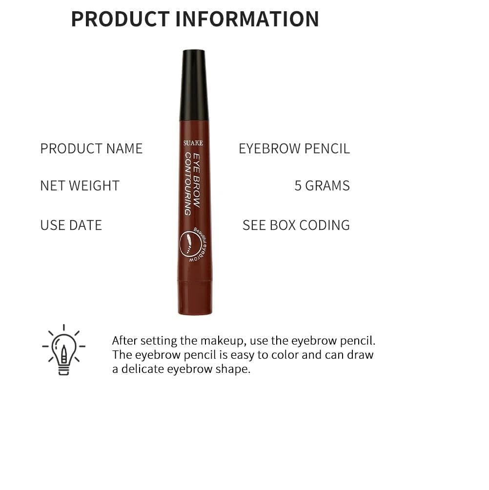 4 Tip Eyebrow Pen (Brown)