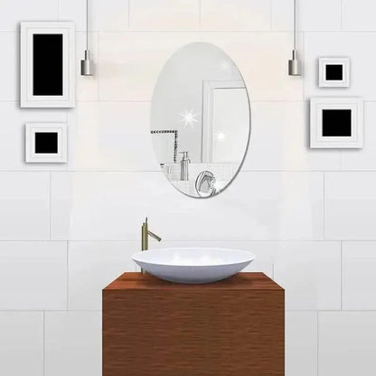 Flexible Oval Mirror Sticker