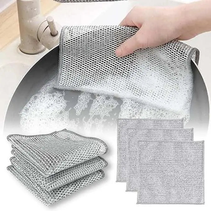 Double Layered Steel Dishwasher Cloth