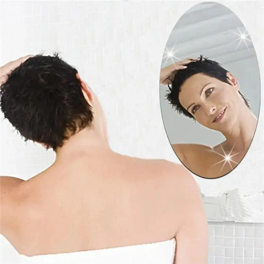 Flexible Oval Mirror Sticker