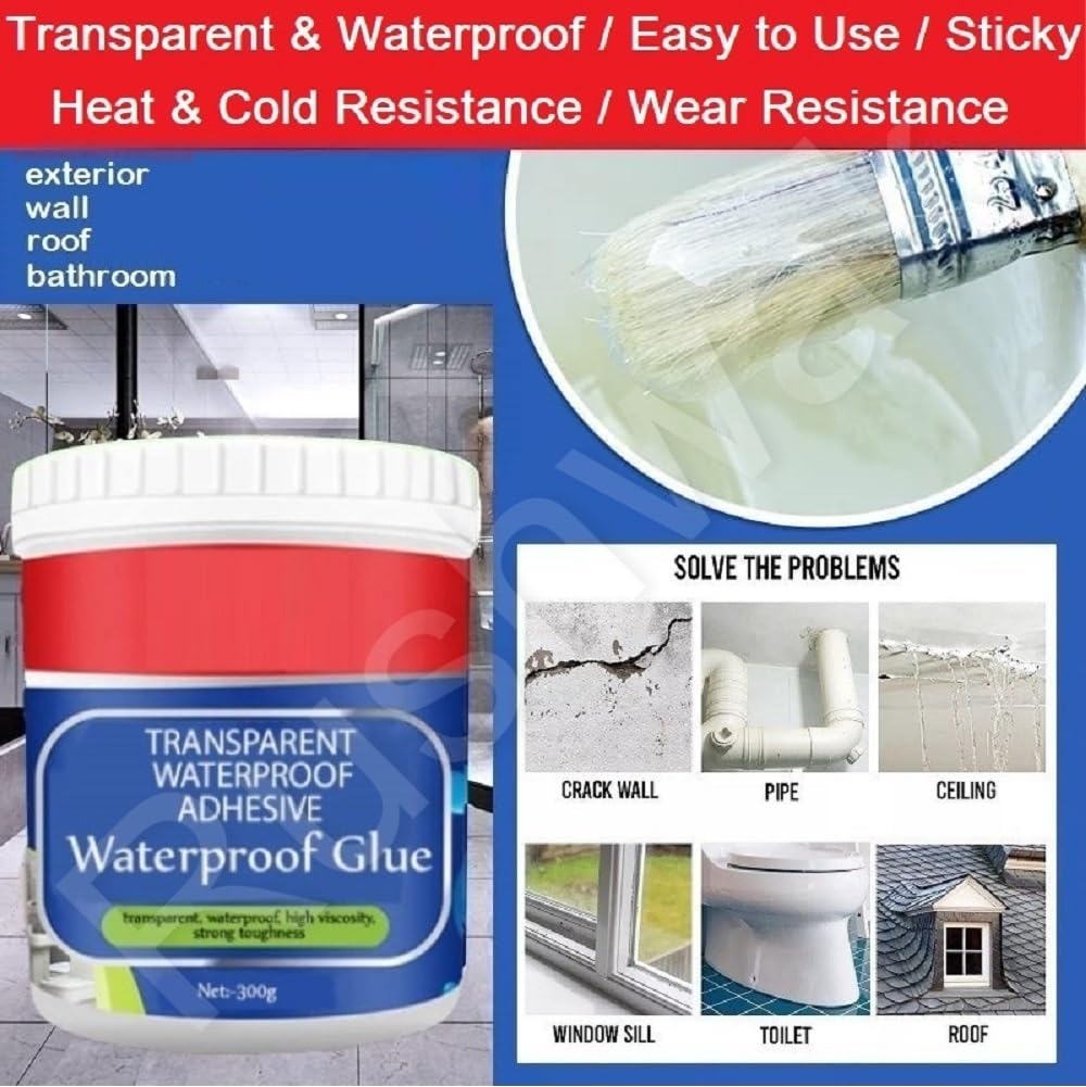 Transparent Waterproof Glue with Brush