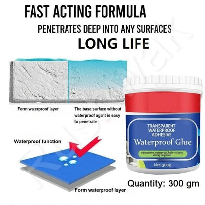 Transparent Waterproof Glue with Brush