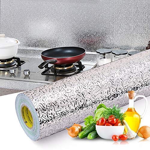 Silver Kitchen Wallpaper Sticker - Karkari (60*200 cm)