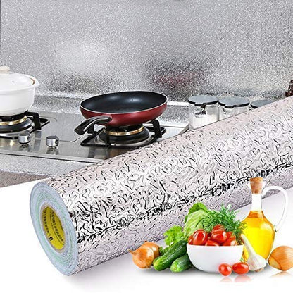 Silver Kitchen Wallpaper Sticker - Karkari (60*200 cm)