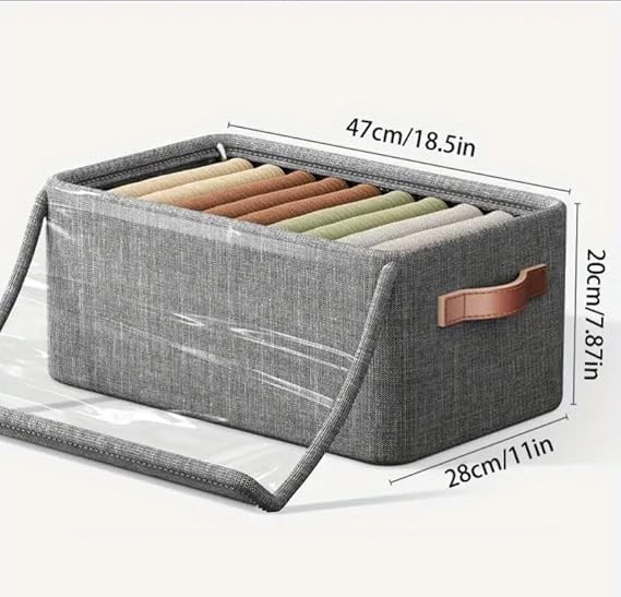 Folding Storage Box With Lid 26 L