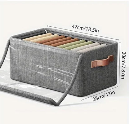 Folding Storage Box With Lid 26 L