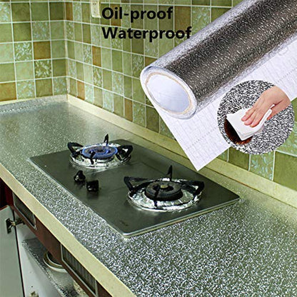 Silver Kitchen Wallpaper Sticker - Karkari (60*200 cm)
