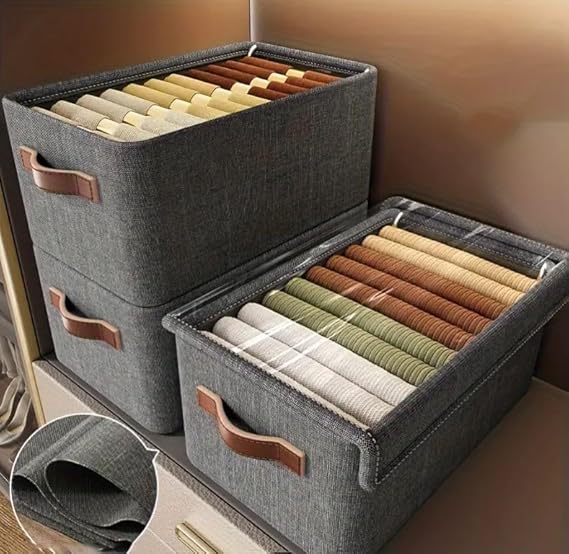 Folding Storage Box With Lid 26 L