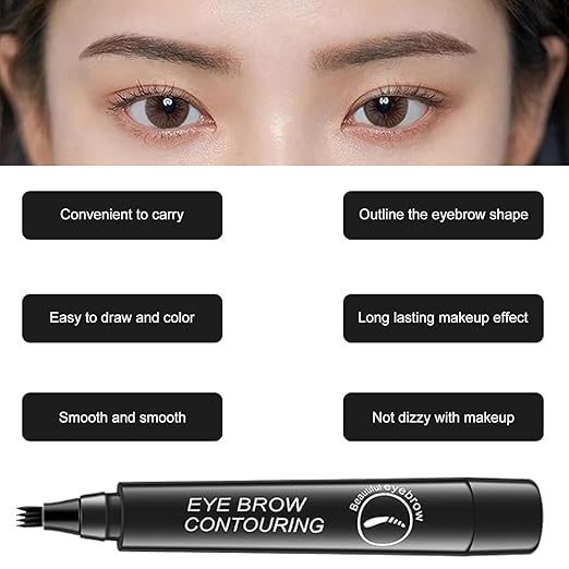4 Tip Eyebrow Pen (Black)