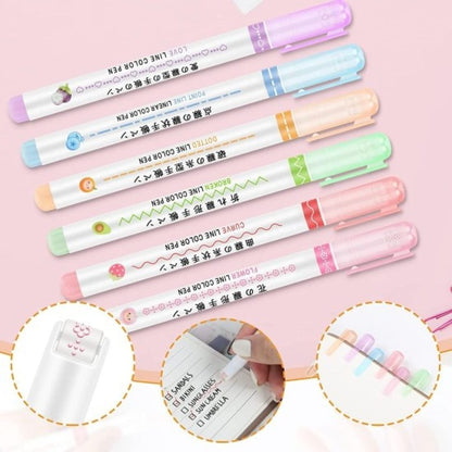 6 Pcs Line Maker Pen