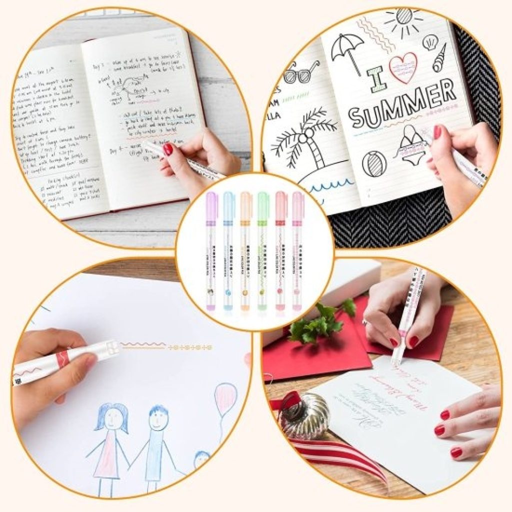 6 Pcs Line Maker Pen