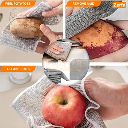 Double Layered Steel Dishwasher Cloth