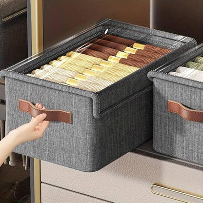 Folding Storage Box With Lid 26 L