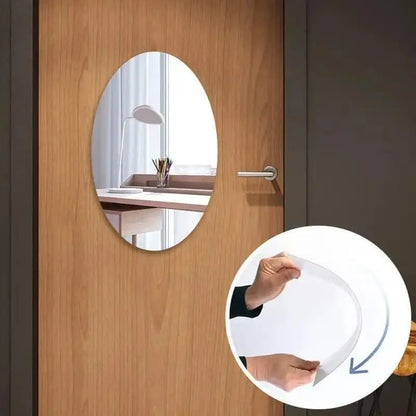 Flexible Oval Mirror Sticker