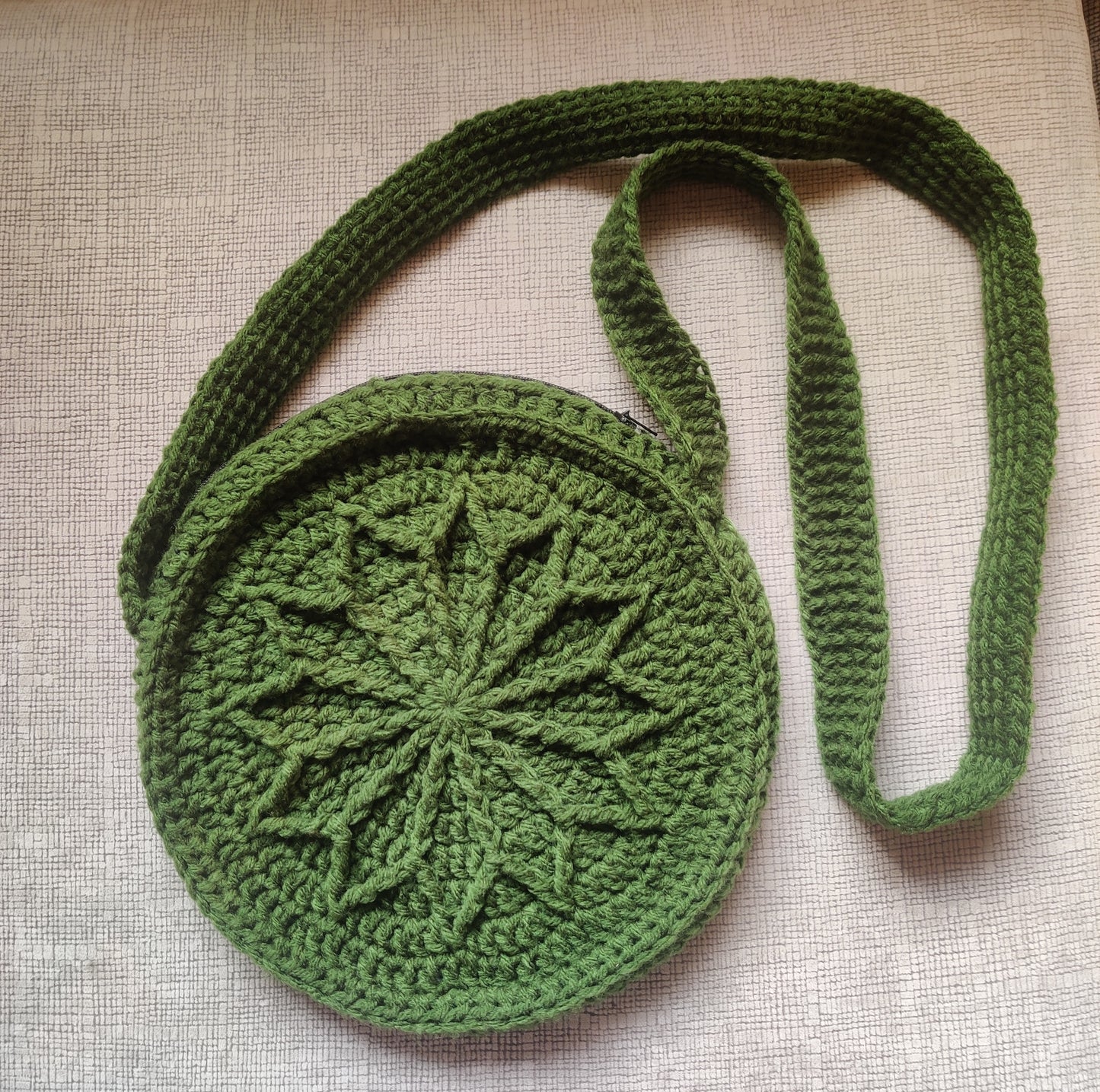 Handmade Woolen Round Sling Bag
