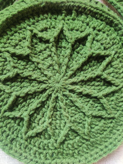 Handmade Woolen Round Sling Bag