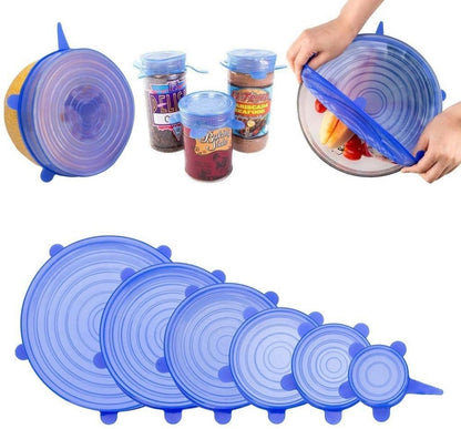 6 Pcs Silicon Lids