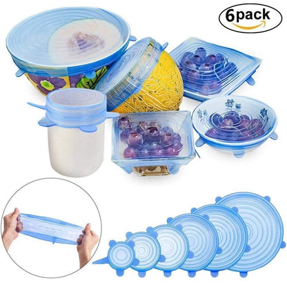6 Pcs Silicon Lids