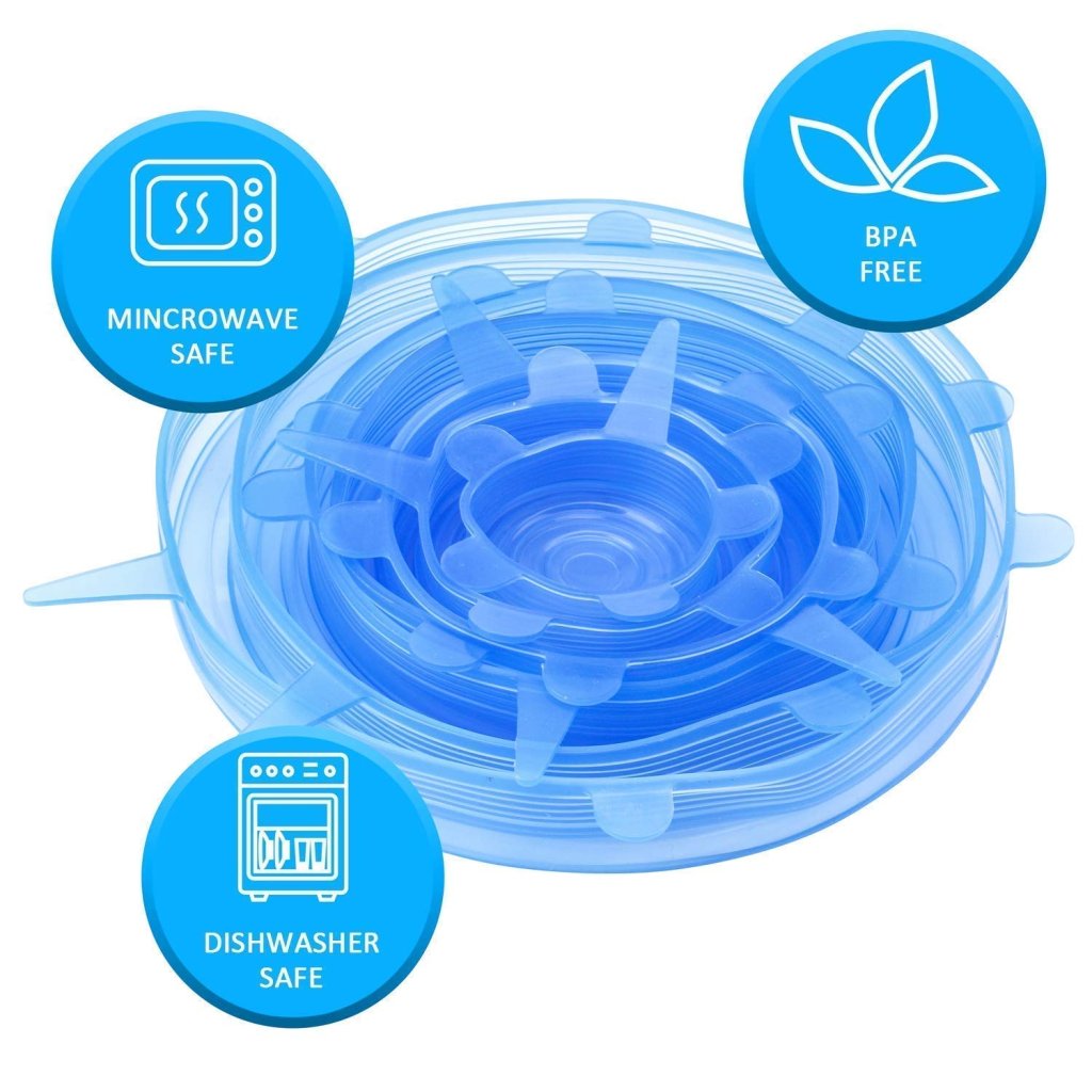6 Pcs Silicon Lids