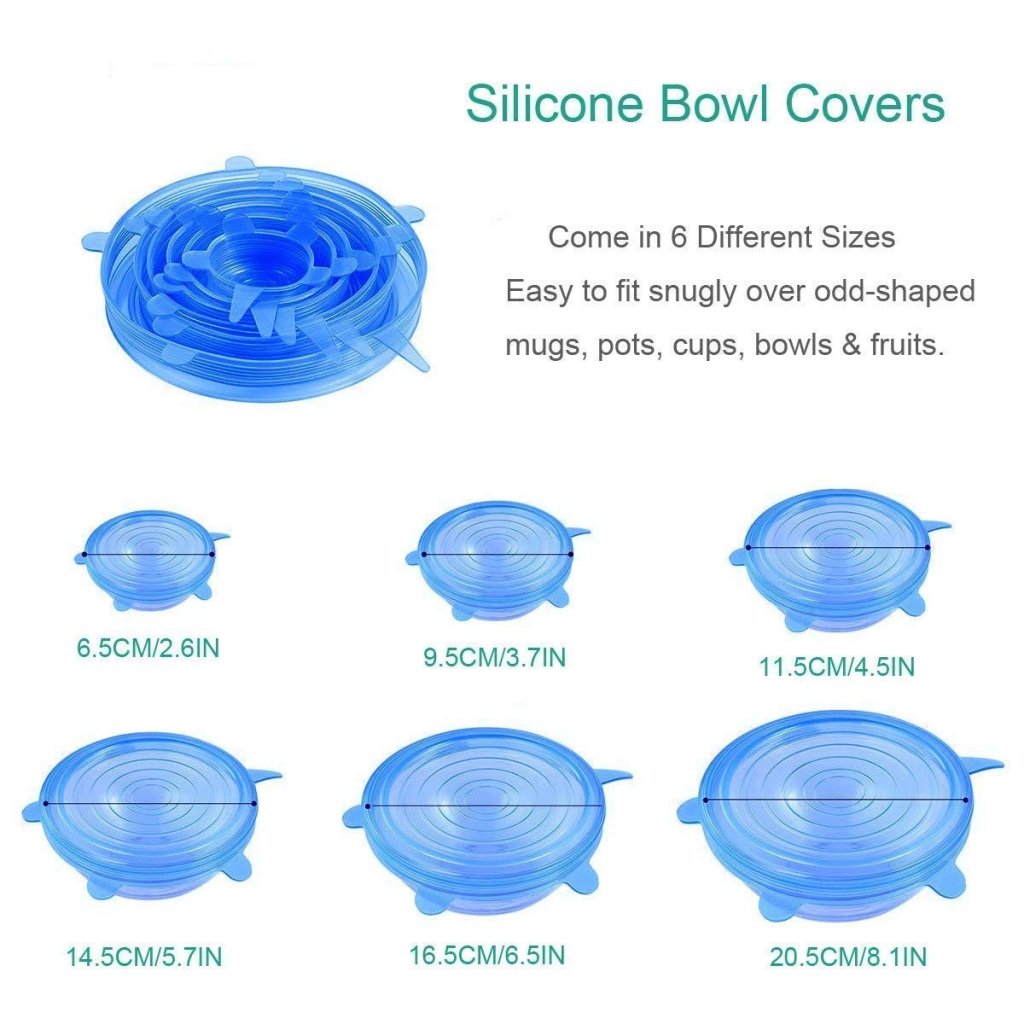 6 Pcs Silicon Lids