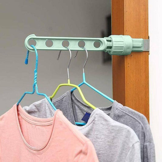 5 Holes Door Window Wall Mounted Clothes Hanger