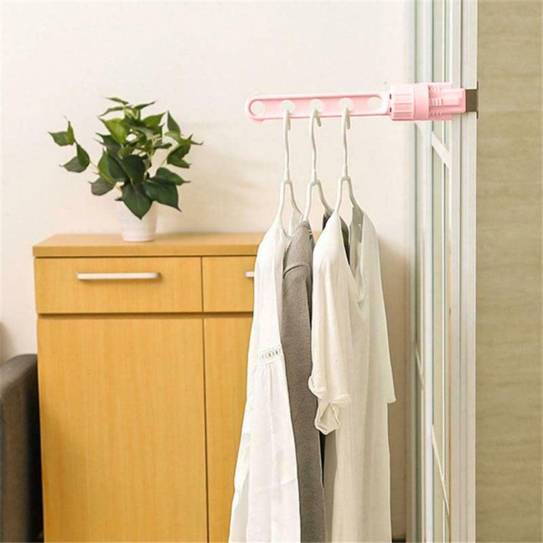 5 Holes Door Window Wall Mounted Clothes Hanger