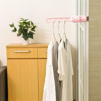 5 Holes Door Window Wall Mounted Clothes Hanger