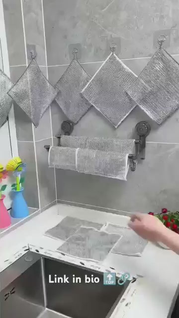 Double Layered Steel Dishwasher Cloth